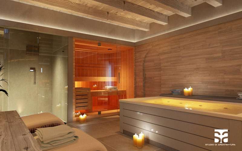 Privat SPA, Erlebnisdusche und Sauna - Villa Vacanze Lake Relais Gargnano